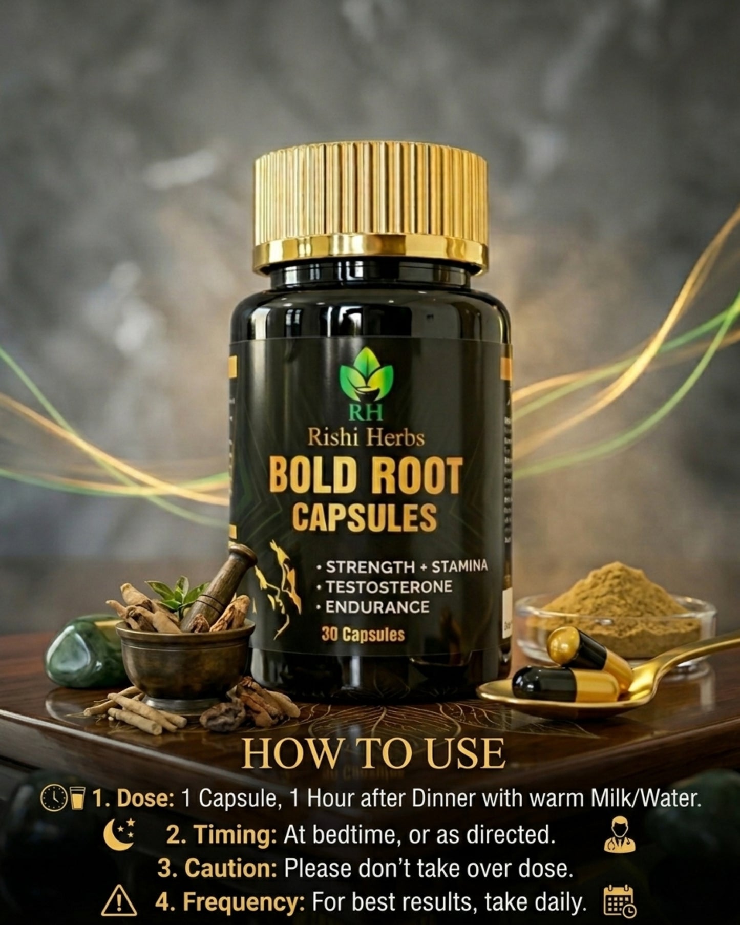 Bold Root Capsules- rishi herbs