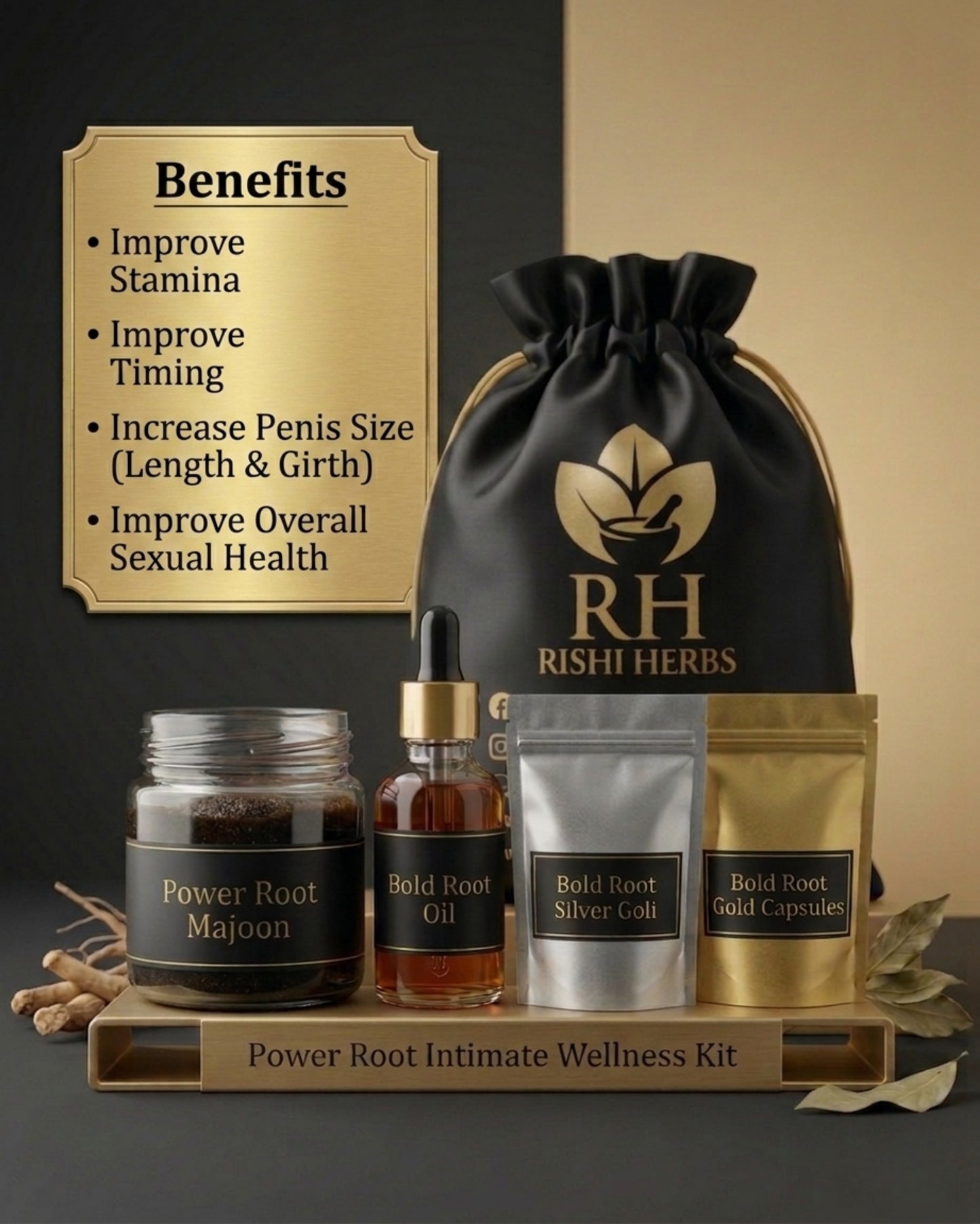 Power Root Intimate Wellness Kit – Boost Stamina & Performance Naturally