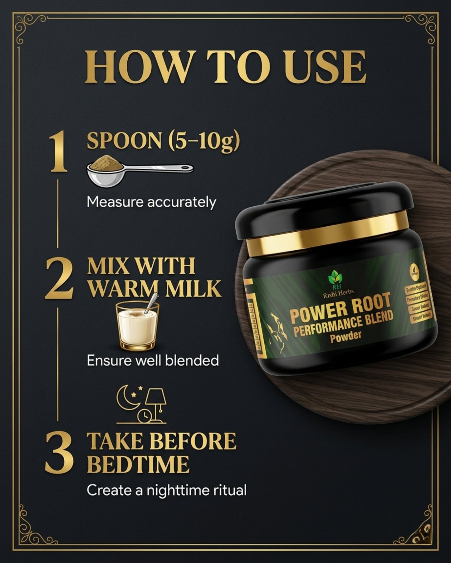 Power Root Performance Blend Powder | Premium Ayurvedic Men’s Wellness Formula 💪🌿